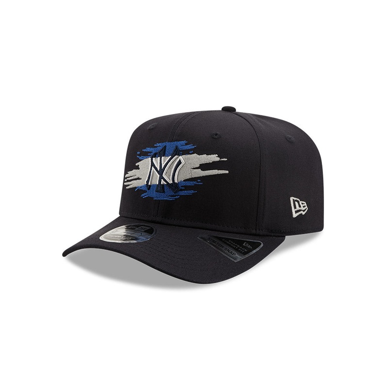 New York Yankees 9FIFTY Stretch Snapback Tear Logo Navy Cap S-M