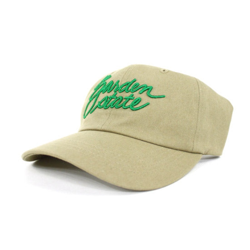 The Garden State Script Dad Hat (Khaki Green) One Size