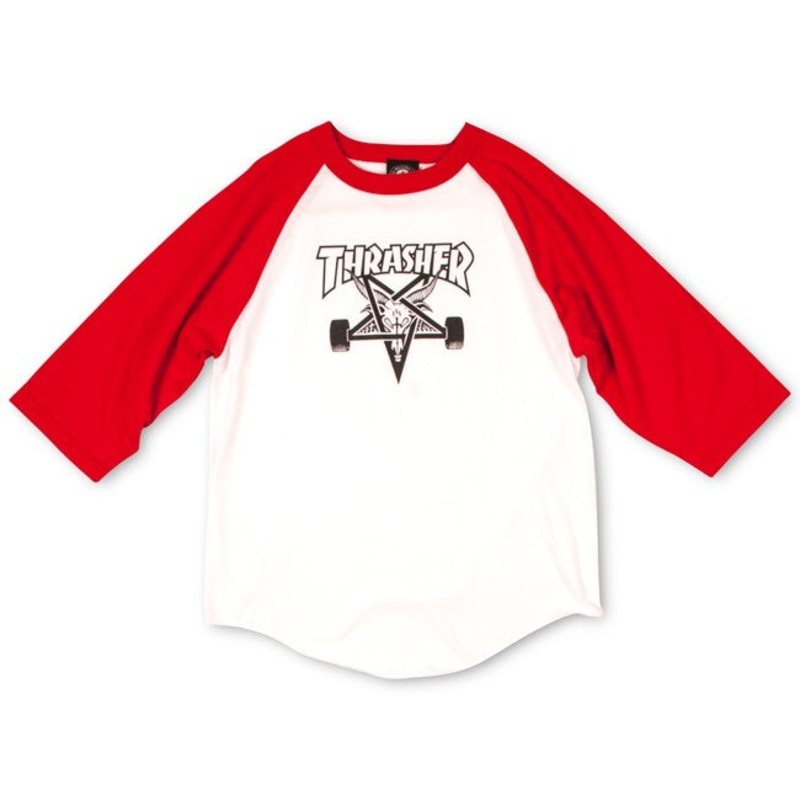 Thrasher Skategoat Raglan (Red White) m
