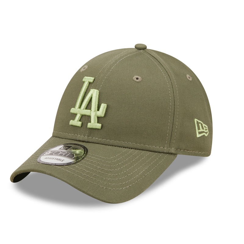 9FORTY Los Angeles Dodgers League Essential Olive Cap One Size