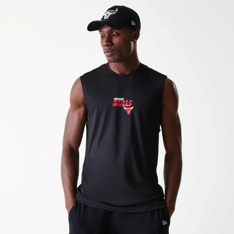 Chicago Bulls NBA Essentials Black Sleeveless T-Shirt XS
