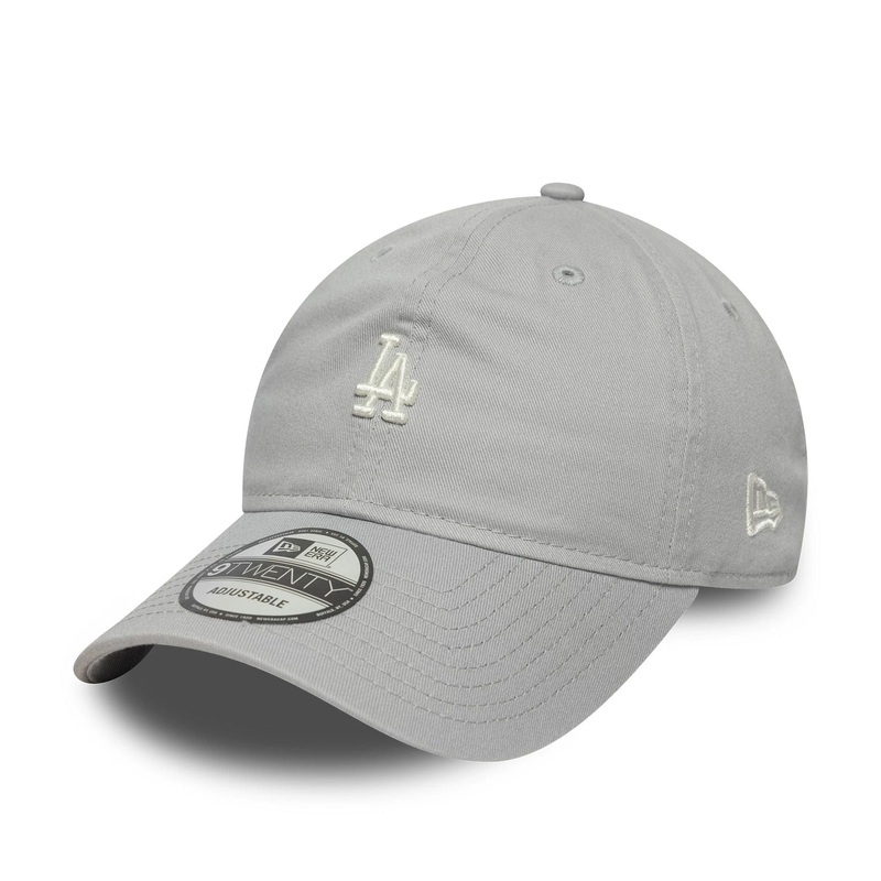 LA Dodgers MLB Mini Logo Washed Grey 9TWENTY Adjustable Cap OSFM