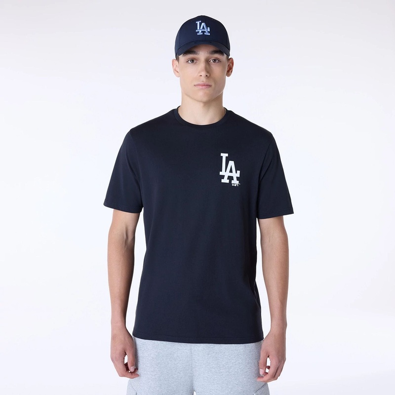 LA Dodgers MLB Pennant Graphic Navy T-Shirt XS
