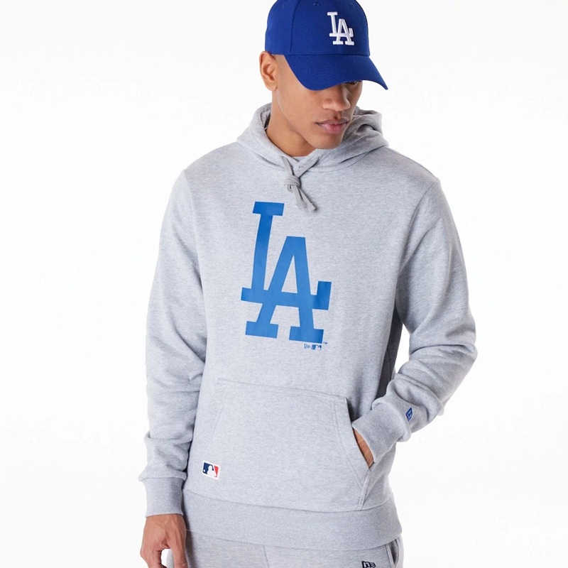 LA Dodgers MLB Regular Grey Pullover Hoodie XS