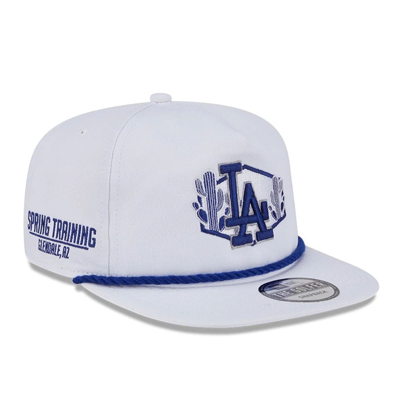 LA Dodgers Spring Training Fan Pack 2025 White Golfer Adjustable Cap OSFM