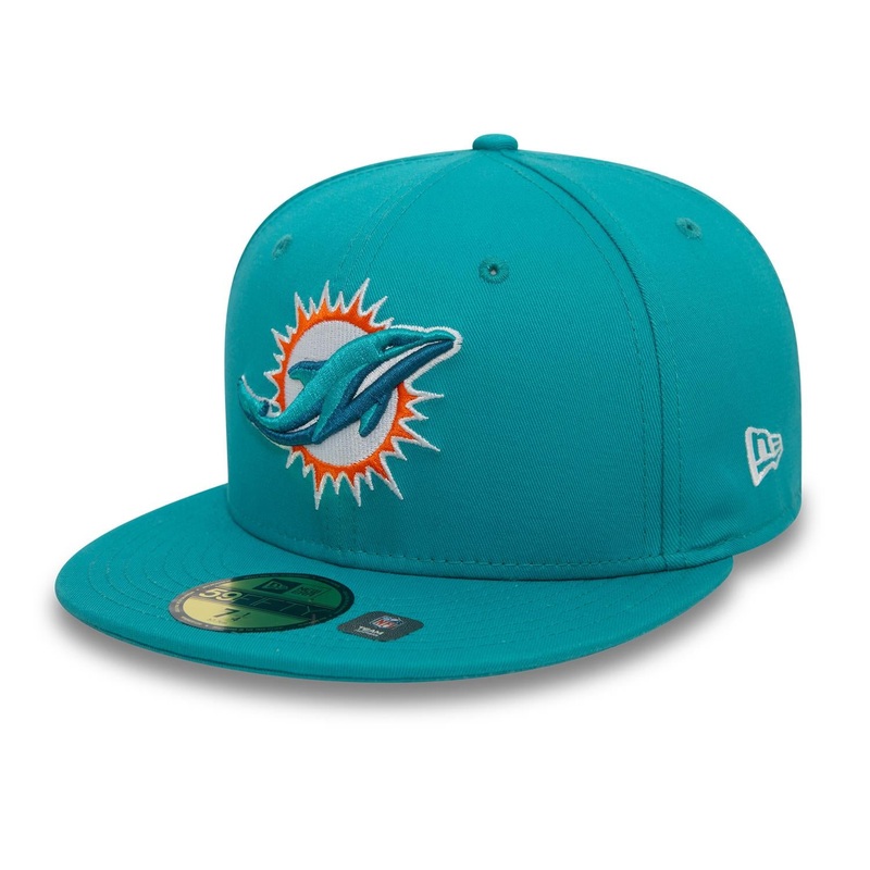 Miami Dolphins 59FIFTY NFL Official Team Colours Blue Cap 6-7/8