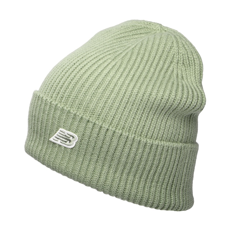 New Balance Hats Winter Watchman NB Patch V 3.0 Beanie Hat – Light Sage 1-Size