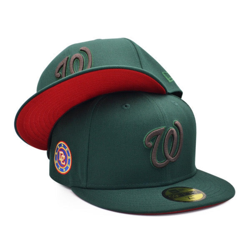 Washington Nationals DC SHIELD Exclusive New Era 59Fifty Fitted Hat – Pine/Charcoal 7