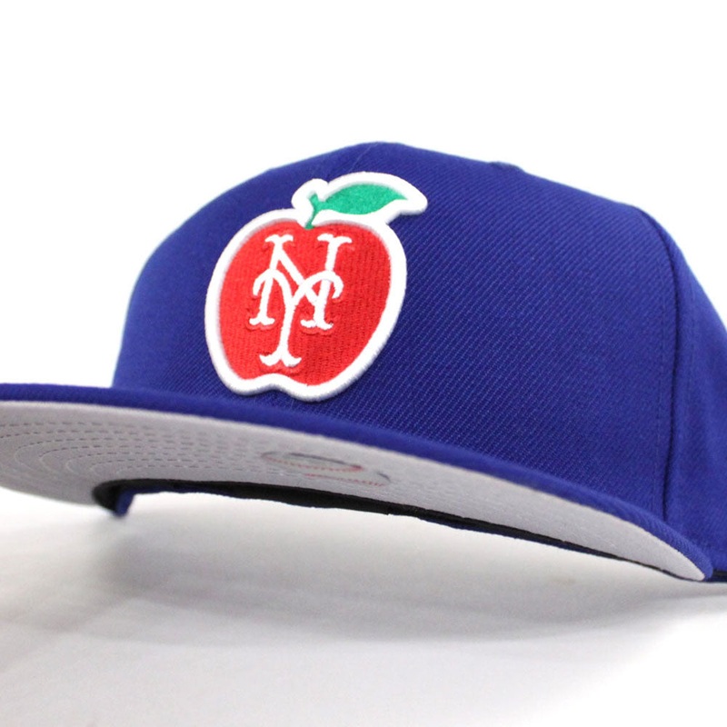 Big Apple New York Mets New Era 59Fifty Fitted Hat (Blue Gray Under Brim) 7