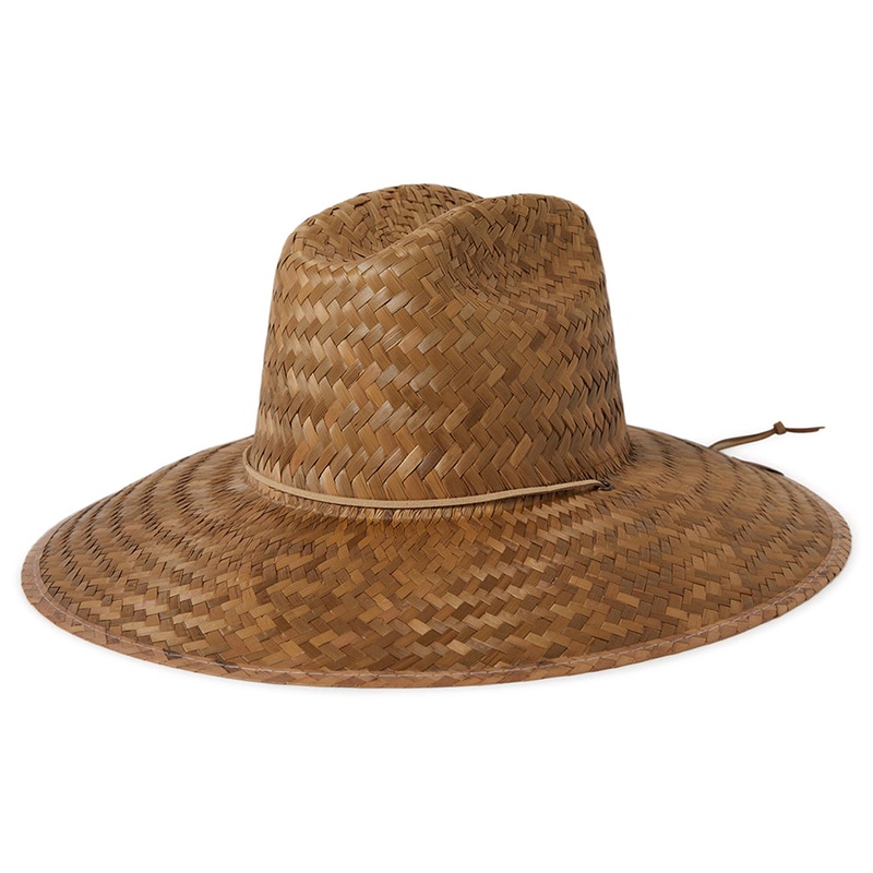 Brixton Hats Bells II Straw Lifeguard Hat – Light Brown Small/Medium