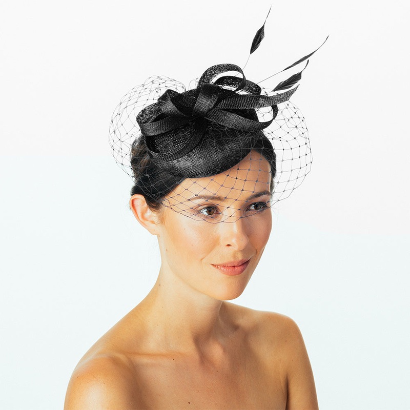 Failsworth Hats Lydia Pillbox Hat – Black 1-Size