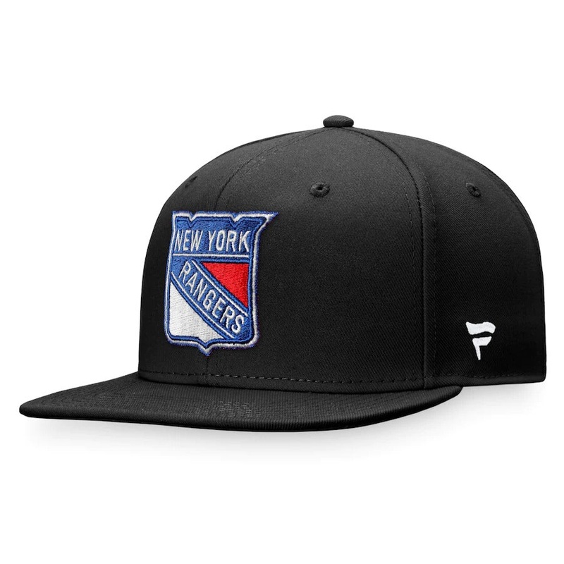 Fanatics Branded Black New York Rangers Core Primary Logo Fitted Hat