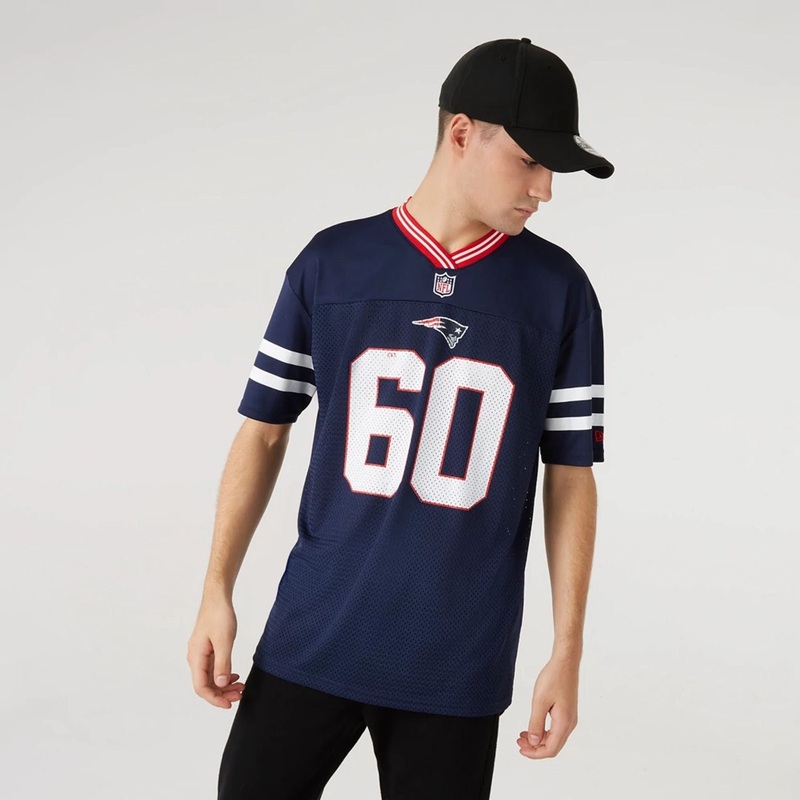 New England Patriots NFL Dark Blue Mesh T-Shirt XS