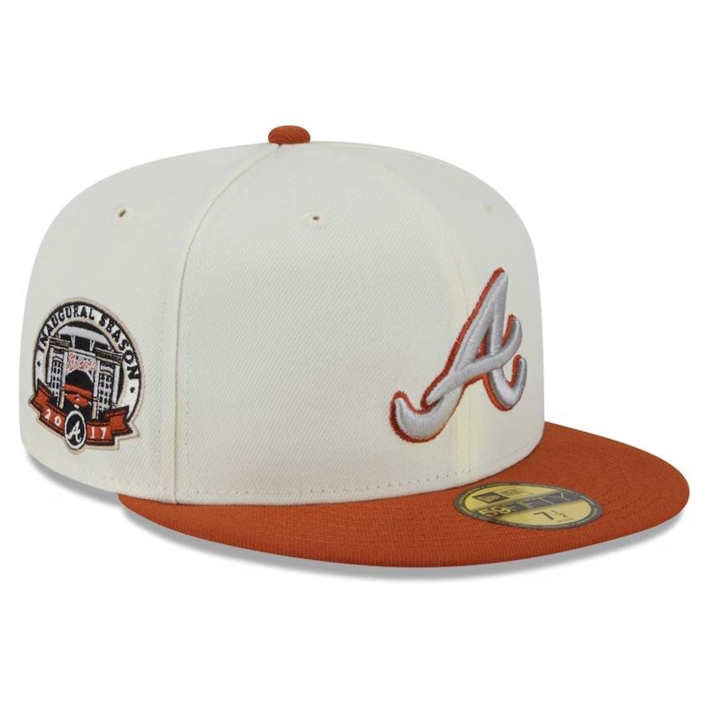 New Era Atlanta Braves Cream/Rust Orange 2023 59FIFTY Fitted Hat