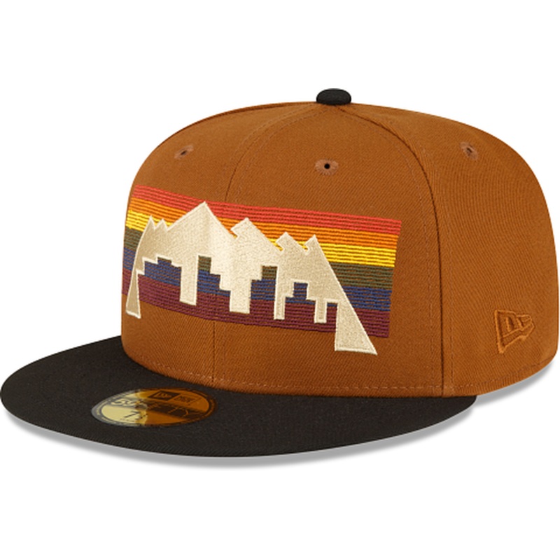 New Era Just Caps Chestnut Denver Nuggets 2023 59FIFTY Fitted Hat