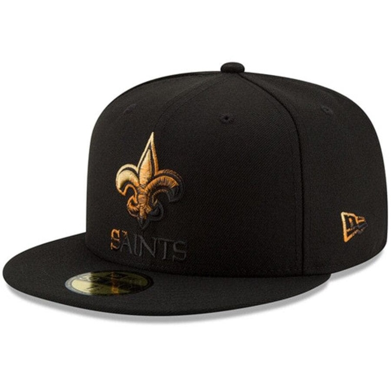 New Era New Orleans Saints Black Color Dim 59FIFTY Fitted Hat