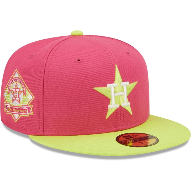 New Era Pink Houston Astros 25th Anniversary Beetroot Cyber 59FIFTY Fitted Hat