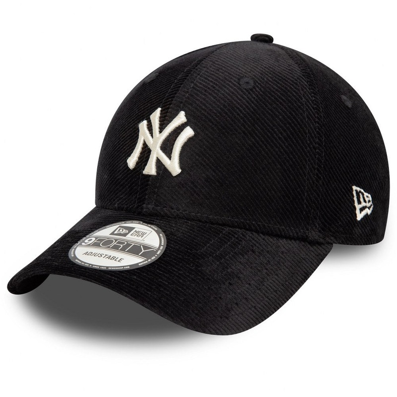New York Yankees 9FORTY MLB Cord Black Cap One Size