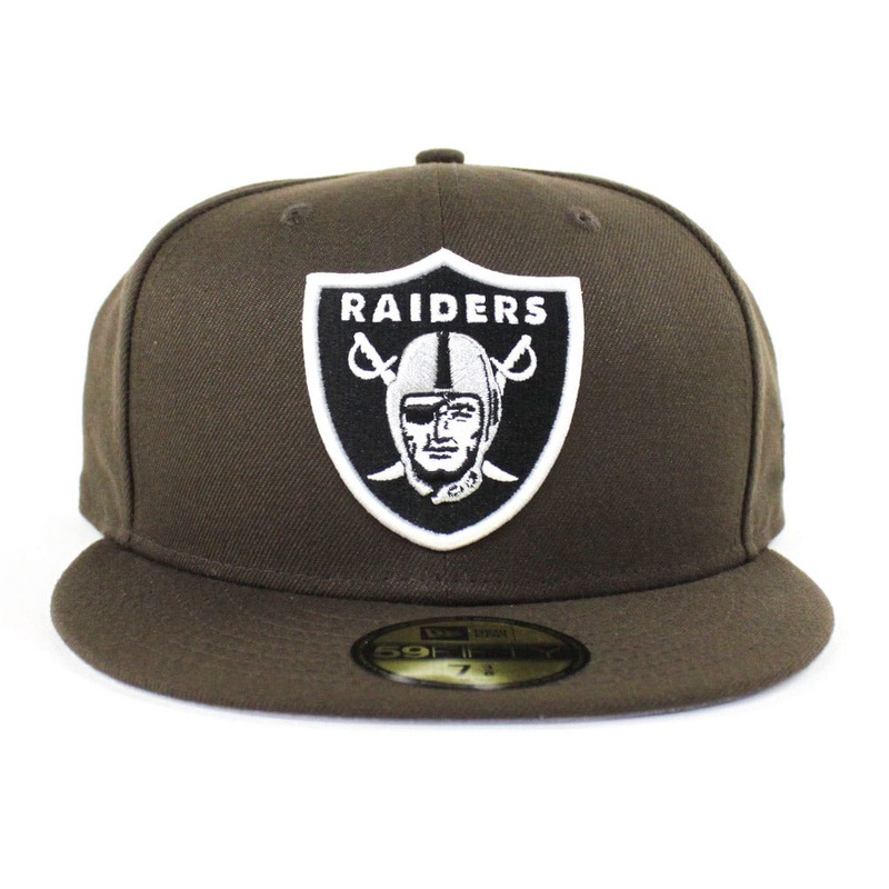 Raiders New Era 59Fifty Fitted Hat (Brown Gray Under Brim) 7