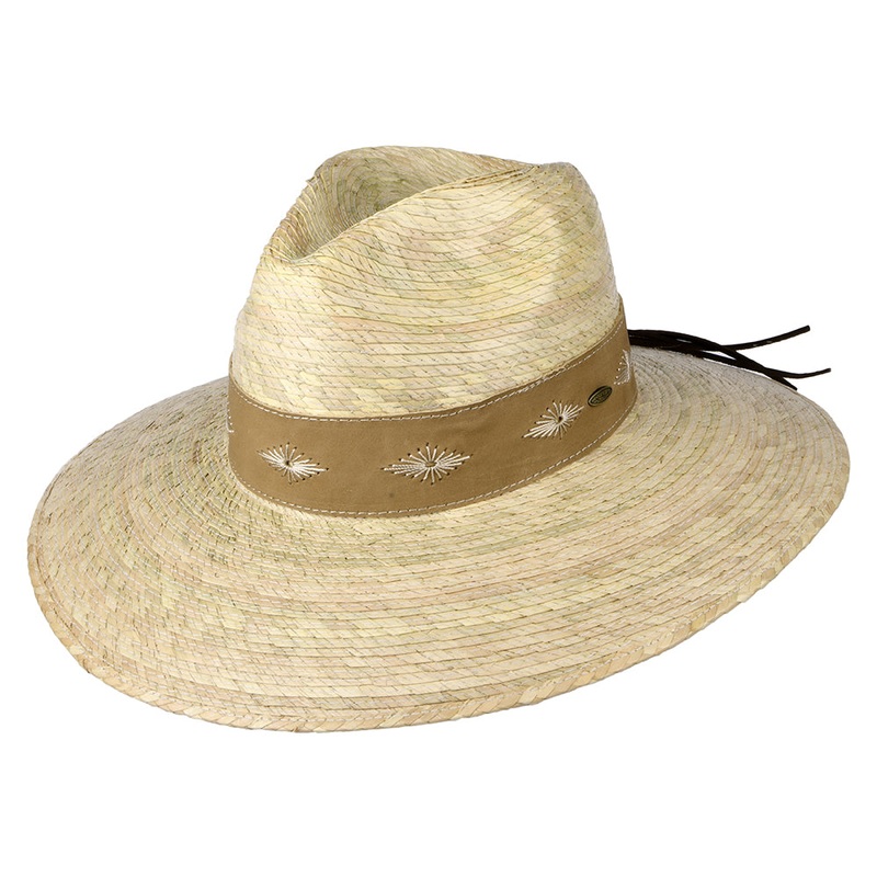 Scala Hats Bianca Palm Safari Fedora Hat – Natural 1-Size