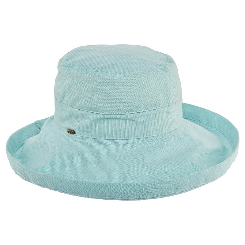 Scala Hats Lanikai Packable Sun Hat – Aqua 1-Size