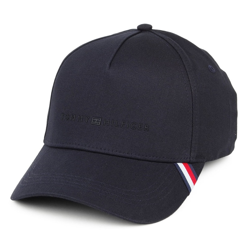 Tommy Hilfiger Hats Uptown Baseball Cap – Navy Blue Adjustable