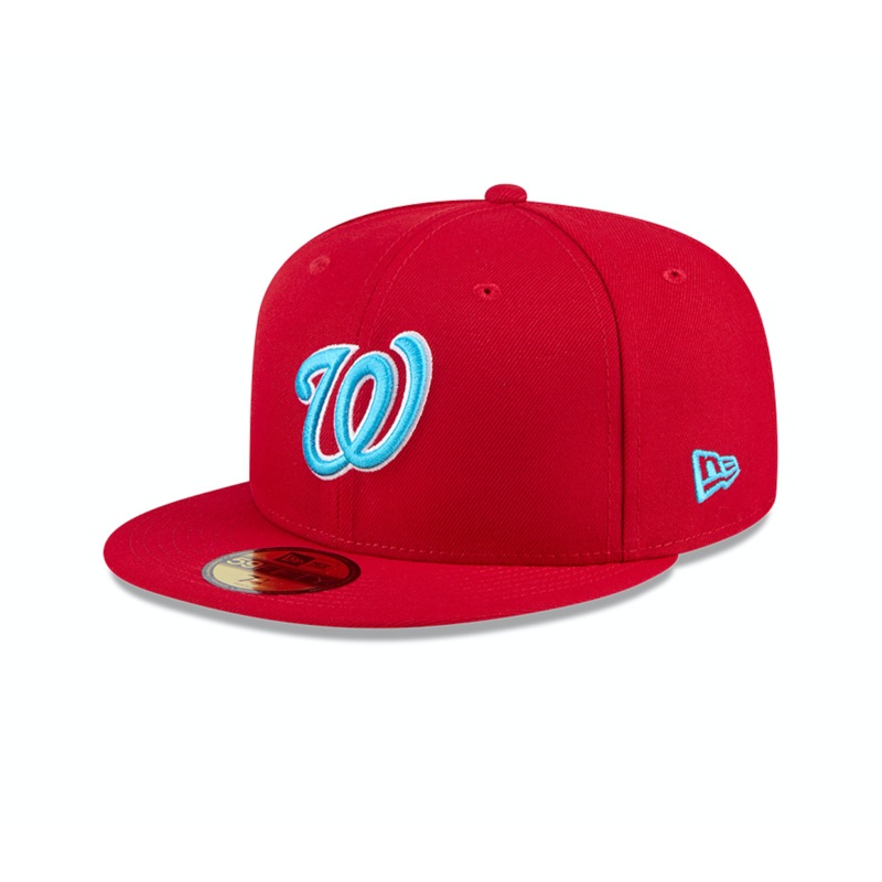 Washington Nationals New Era 2024 MLB Father’s Day On-Field 59FIFTY Fitted Hat – Red 6 7/8