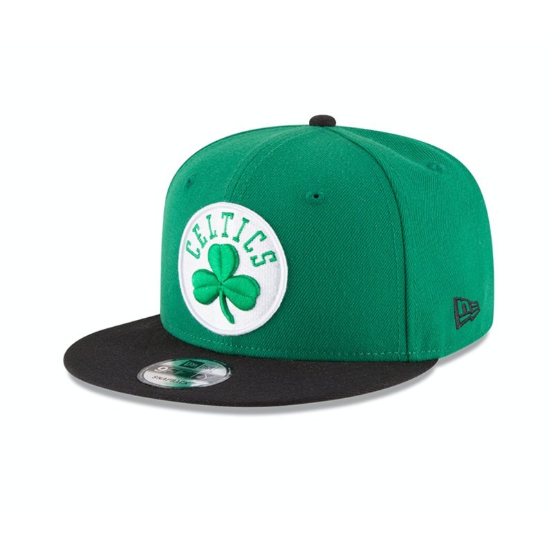 Boston Celtics New Era Classic Clover 2-Tone 9Fifty Snapback Hat – Black/Green