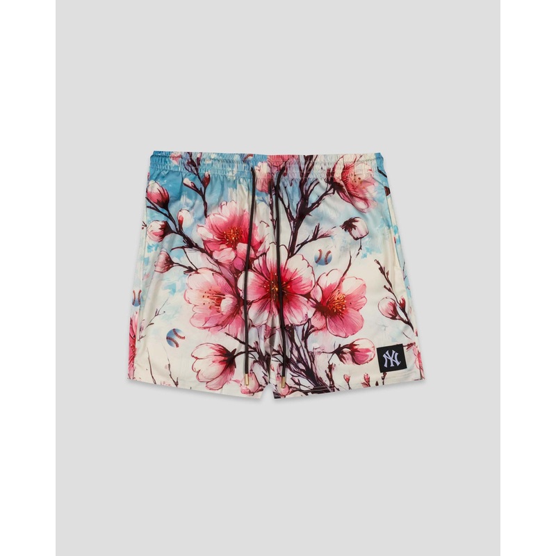 Cherry Blossom Baseball Diamond Lux Satin Youth Shorts – New York Yankees Youth Small