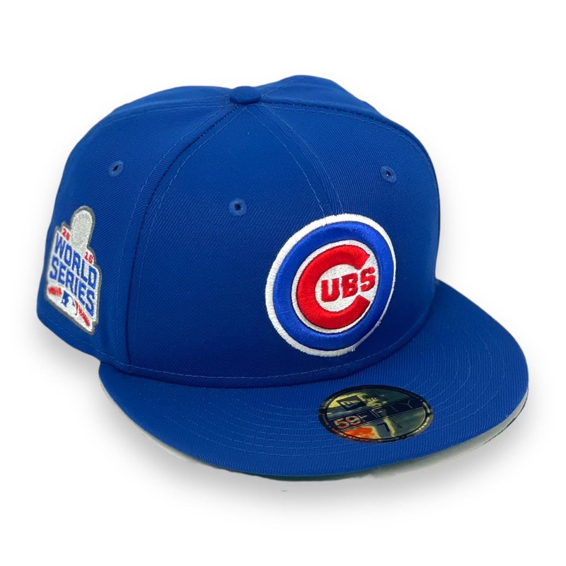 CHICAGO CUBS (ROYAL) “2016 WS X 1990 ASG” CUBS NEW ERA 59FIFTY FITTED (GREEN UNDER VISOR) 67/8