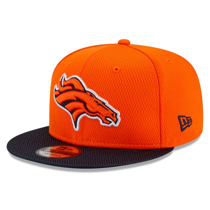 Denver Broncos New Era 2021 NFL Sideline Road 9FIFTY Snapback Hat – Orange/Black