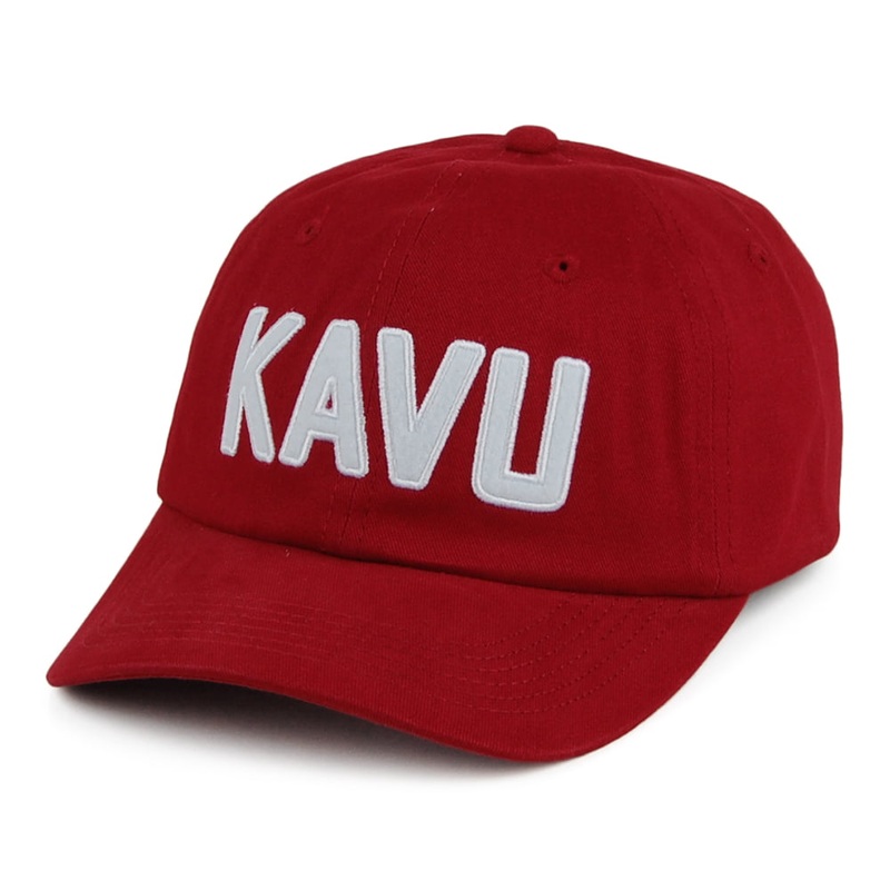 Kavu Hats Ballard Classic Cotton Twill Baseball Cap – Brick Red Adjustable