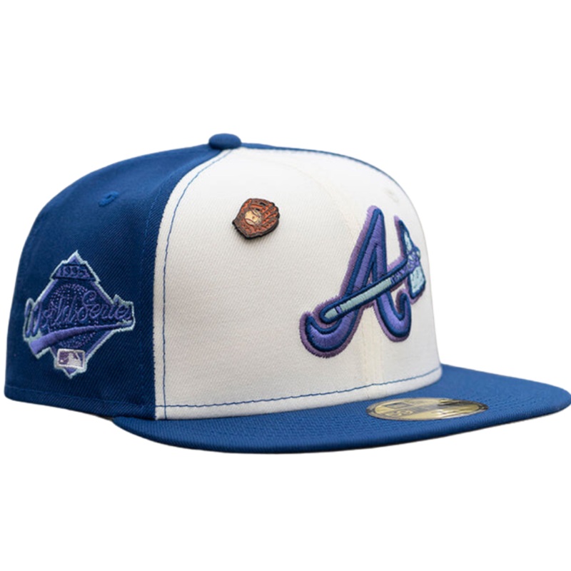 New Era Atlanta Braves 1995 World Series Chrome/Blue 59FIFTY Fitted Cap