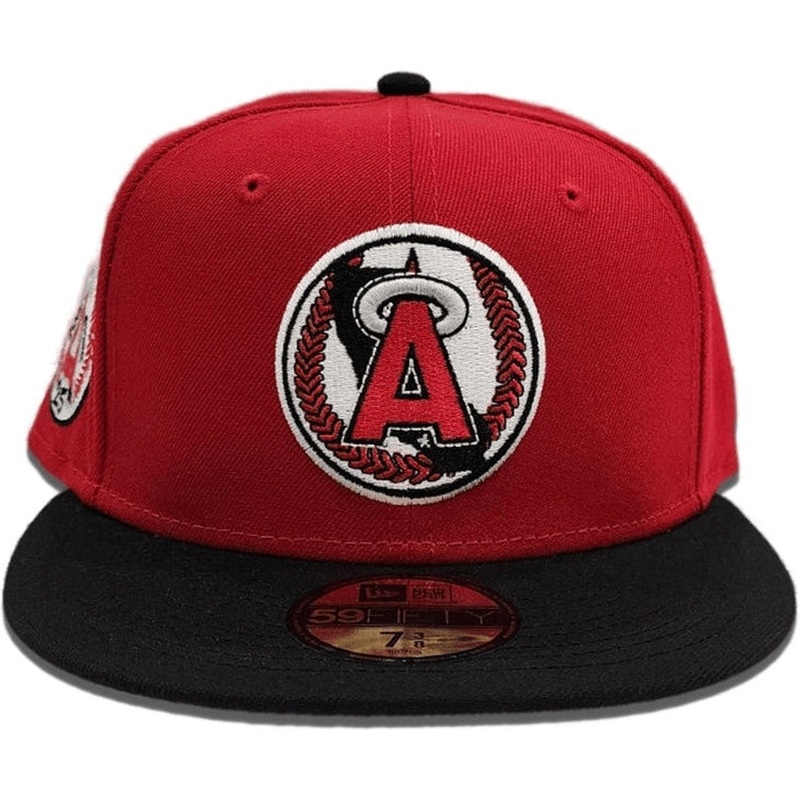 New Era Calfornia Angels 25th Anniversary Red/Black 59FIFTY Fitted Hat