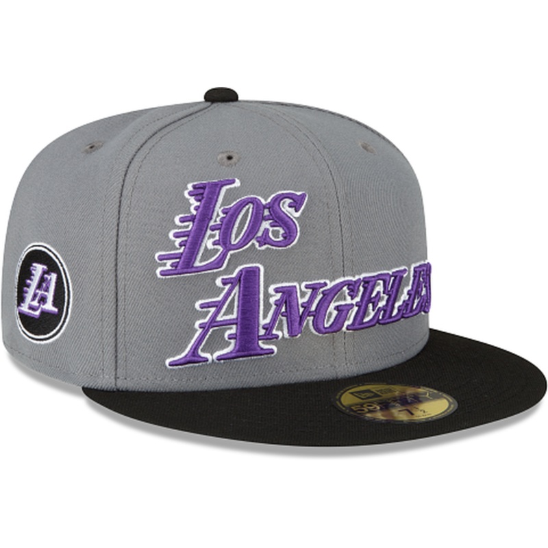 New Era Los Angeles Lakers 2022-23 City Edition Gray 59FIFTY Fitted Hat