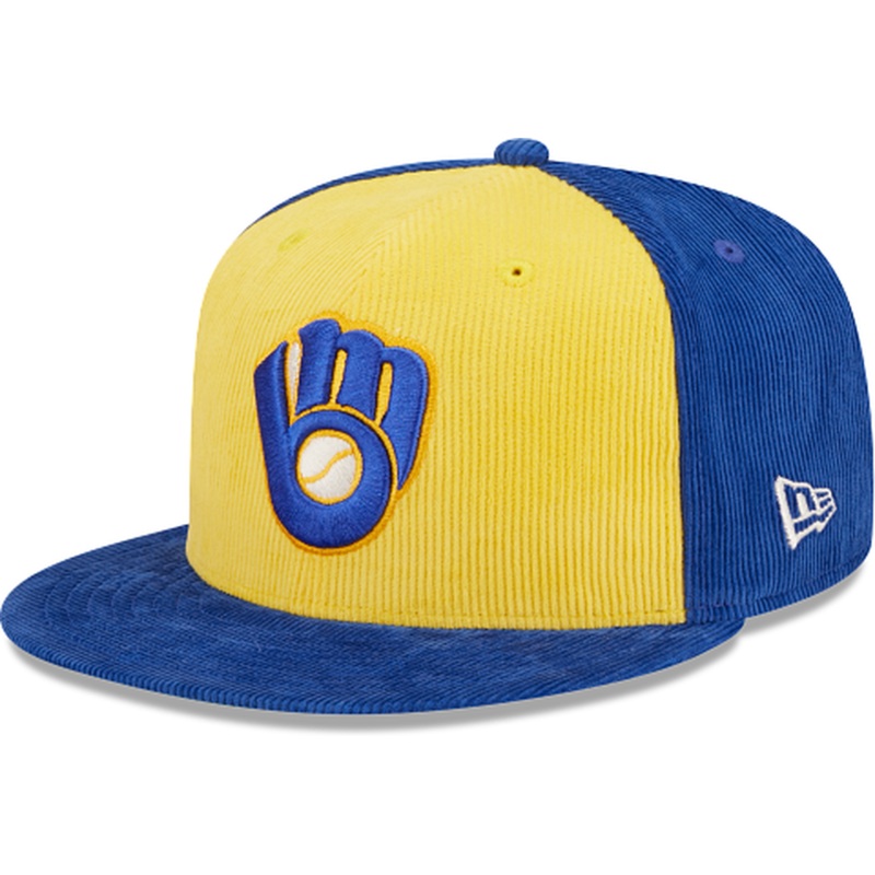 New Era Milwaukee Brewers Cooperstown Corduroy 2022 59FIFTY Fitted Hat