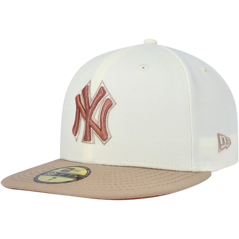 New Era New York Yankees Chrome/Camel Rust Undervisor 59FIFTY Fitted Hat