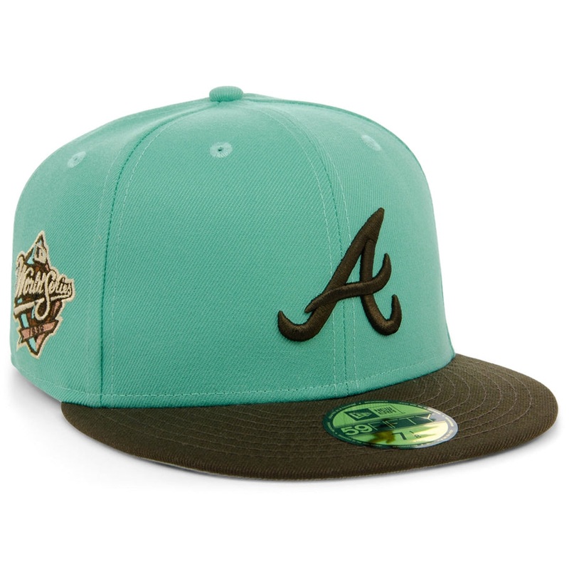 New Era x Lids HD  Atlanta Braves Ice Cream Chocolate Mint 2022 59FIFTY Fitted Cap