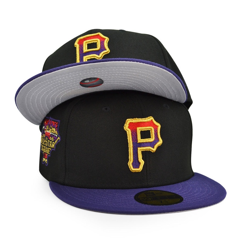 Pittsburgh Pirates 2006 ALL-STAR GAME Exclusive New Era 59Fifty Fitted Hat – Black/Purple 6 7/8