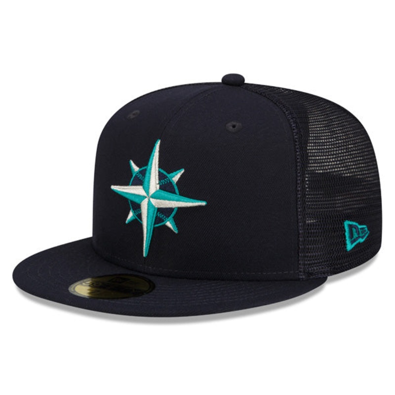 Seattle Mariners New Era 2022 Batting Practice 59FIFTY Fitted Hat – Navy/Teal 6 7/8