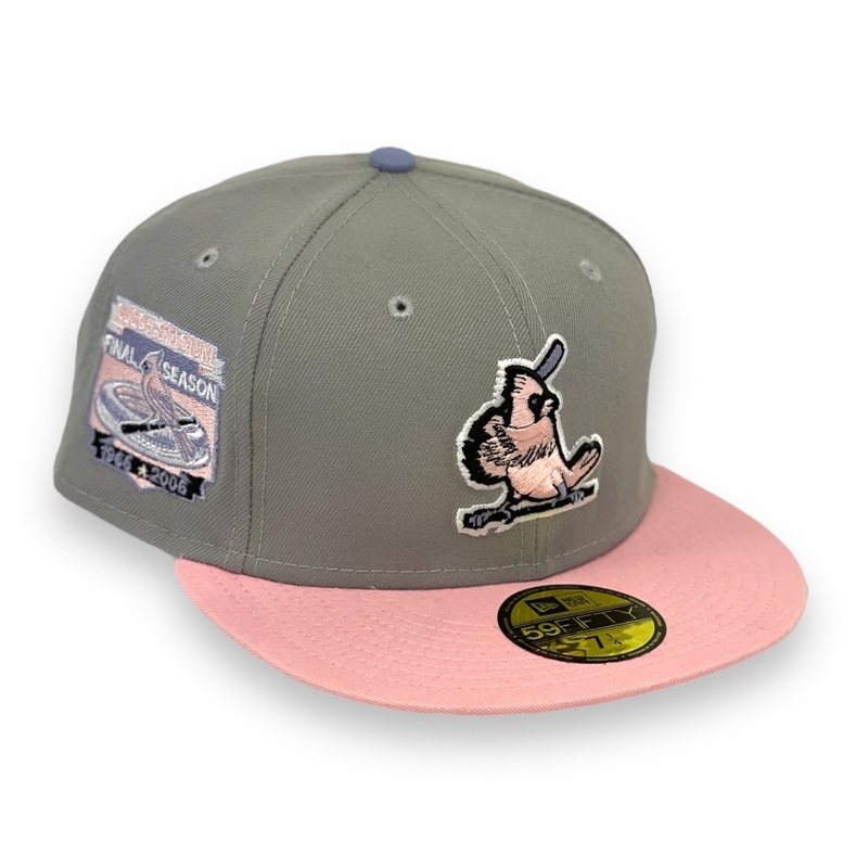 ST.LOUIS CARDINALS (1966-2005 BUSCH STADIUM) NEW ERA 59FIFTY FITTED (LAVENDER UNDER VISOR) 67/8