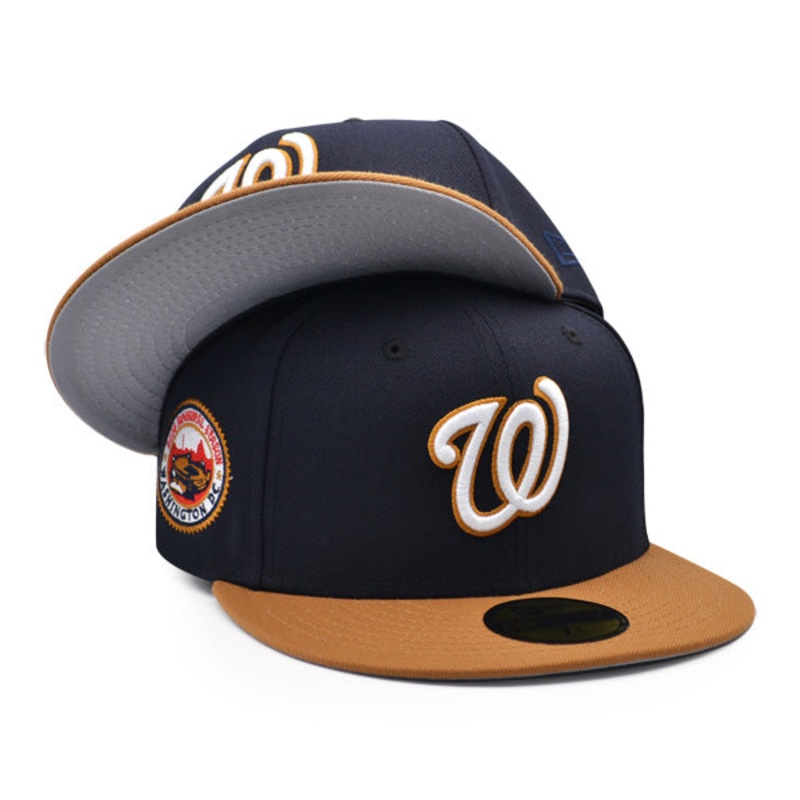 Washington Nationals 2008 INAUGURATION Exclusive New Era 59Fifty Fitted Hat – Navy/Bronze 7