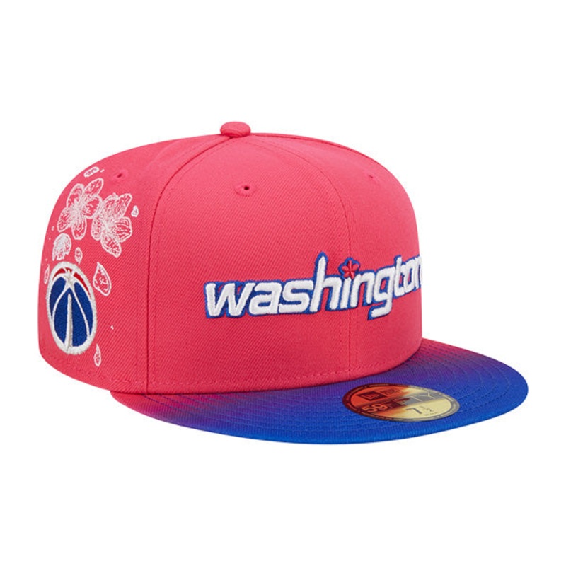 Washington Wizards New Era NBA 2022-23 CITY EDITION 59Fifty Fitted Hat – Pink/Royal 7