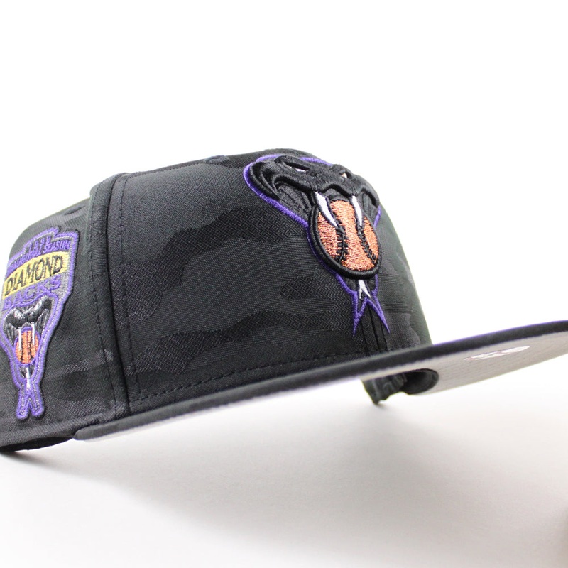 Arizona Diamondbacks 1998 Inaugural Season New Era 59Fifty Fitted Hat (Black Camo Gray Under Brim) 7