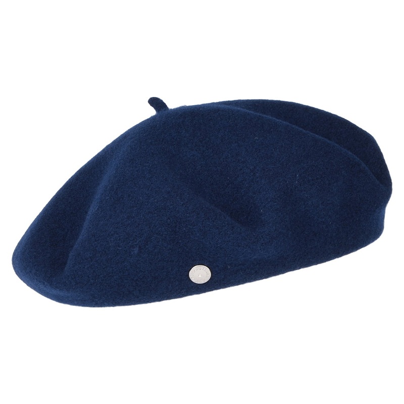 Hritage par Laulhre Kids Petit Basque Merino Wool Beret – Navy Blue Kids – 1-Size