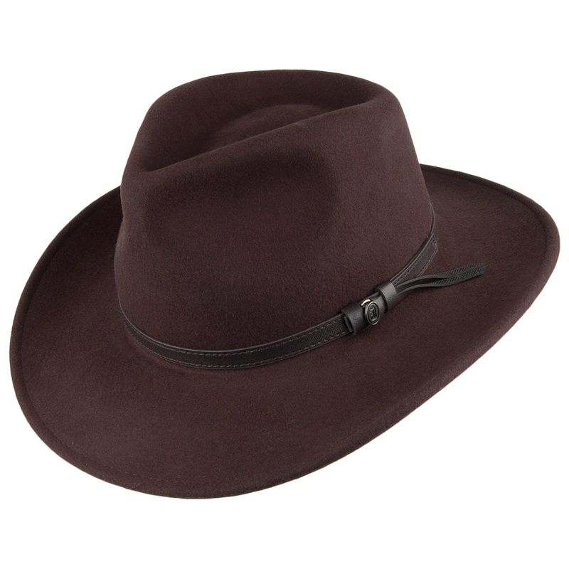 Jaxon & James Crushable Outback Hat – Brown S