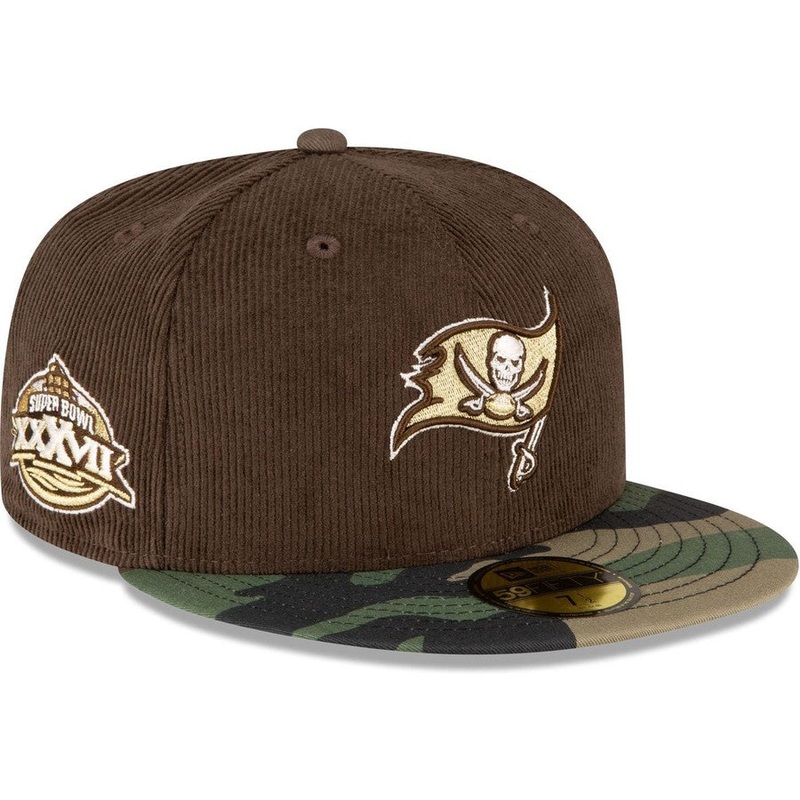 New Era Just Caps Brown Camo Tampa Bay Buccaneers 2023 59FIFTY Fitted Hat
