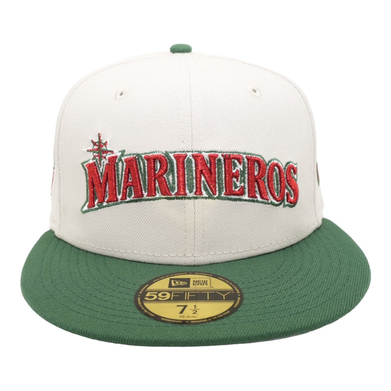 New Era Seattle Mariners “Marineros” Stone/Cilantro 2023 All-Star Game 59FIFTY Fitted Hat