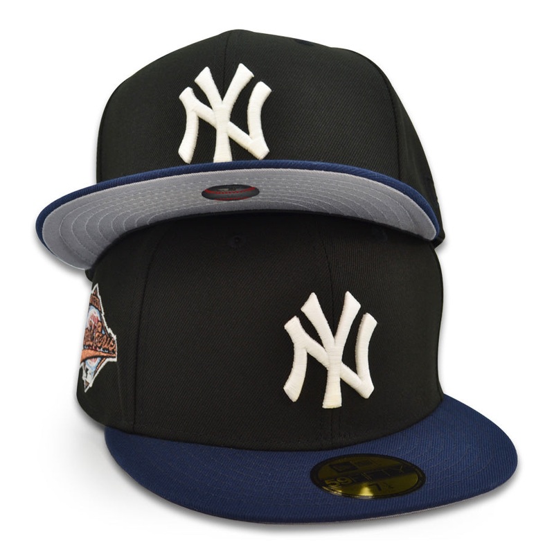 New York Yankees 1996 WORLD SERIES Exclusive New Era 59Fifty Fitted Hat – Black/OC Navy 7