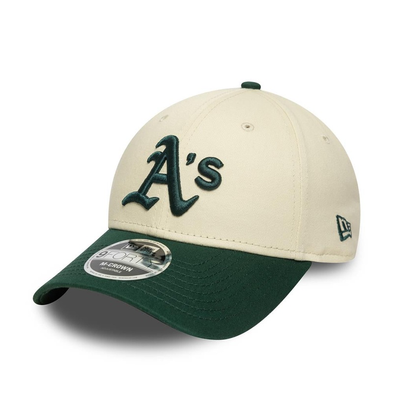 Oakland Athletics 9FORTY M-Crown MLB Colour Block Stone/Green Cap One Size
